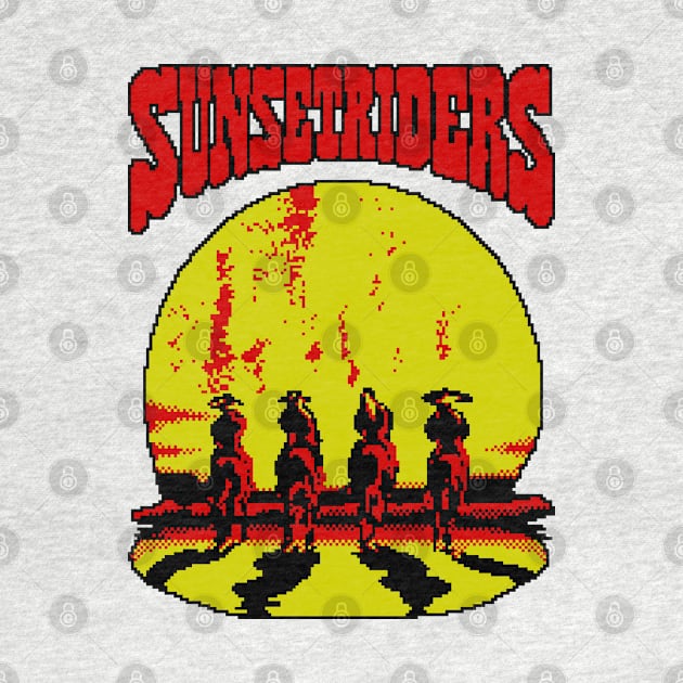 Sunset Riders 8 Bit  Art by 8 Fists of Tees